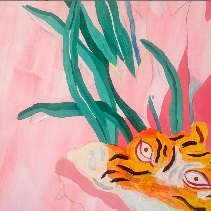 Mind map, detail. acrylic on canvas