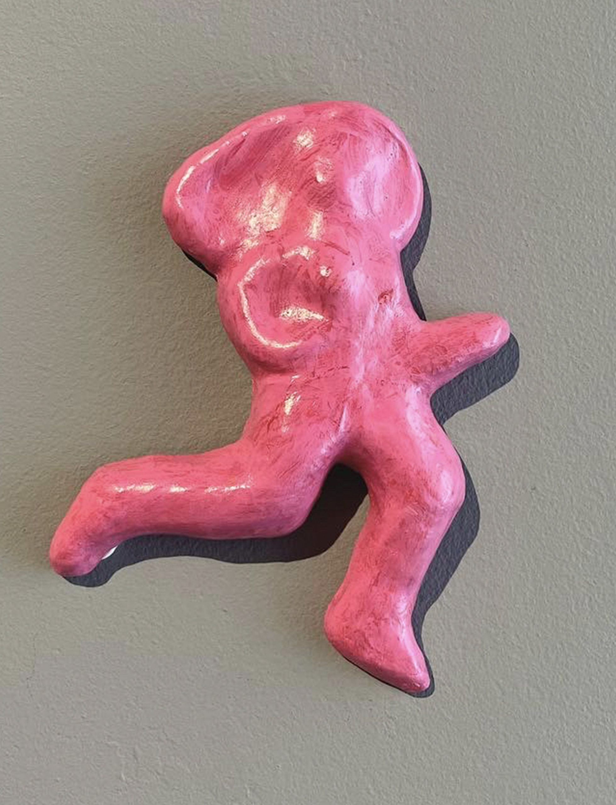 My pink thoughts run faster than others, detail, ceramic, 2022