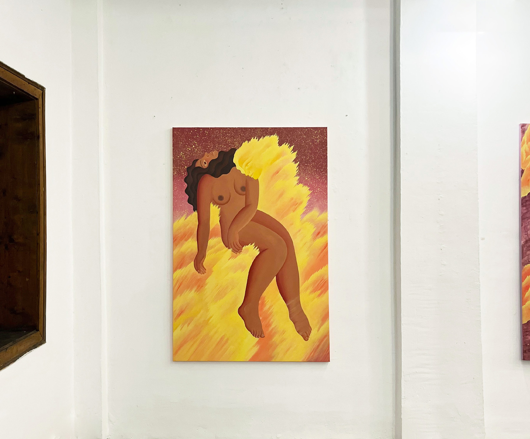 My Fire Holds Me Up by Harita Asumani, installation view, Plovdiv, 2026.